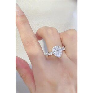 2 Carat Moissanite 925 Sterling Silver Ring